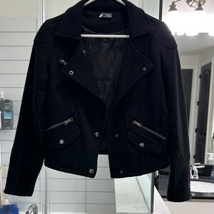 Sparkle & Fade Black Leather Jacket